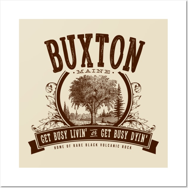 Buxton Maine Wall Art by MindsparkCreative